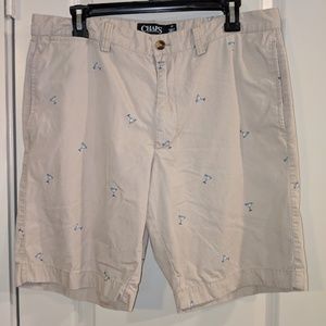 Men's Chaps Martini Print Khaki Chino Shorts